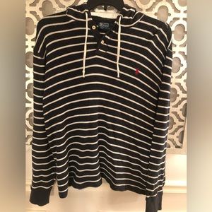 Polo by Ralph Lauren Long Sleeve Shirt with hood. XL